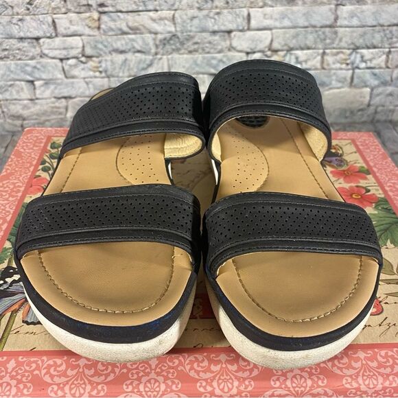 Womens Slide Cushioned Sandals Rubber Soles US Size 6.5 Euro Size 37 - Picture 3 of 7